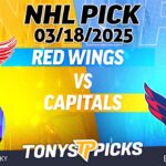 Detroit Red Wings vs Washington Capitals 3/18/25 NHL Pick Prediction