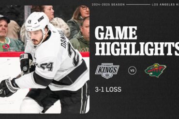 Tight Defensive Game Sees LA Kings Fall to Minnesota Wild in St Paul