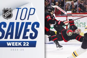 Top NHL Saves of Week 22 | 2024-25 Highlights