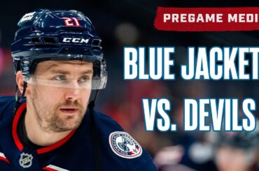 Ready to ShamROCK ☘️ Blue Jackets vs. Devils, James van Riemsdyk and HC Dean Evason | Pregame Media