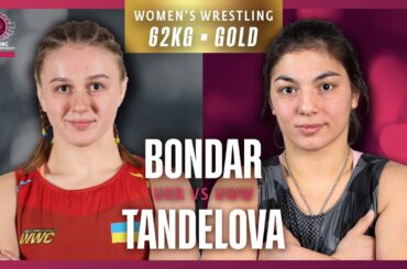 Iryna BONDAR (UKR) vs. Amina TANDELOVA (UWW) | U23 EUROPEAN CHAMPIONSHIPS FINALS | WW 62Kg