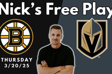 NHL Pick - Boston Bruins vs Vegas Golden Knights Prediction, 3/20/2025 Free Best Bets & Odds
