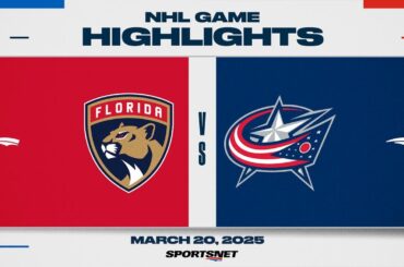 NHL Highlights | Panthers vs. Blue Jackets - March 20, 2025