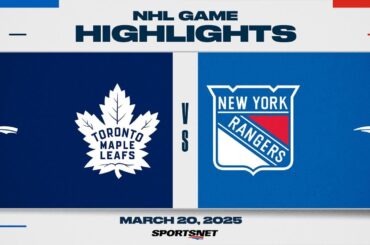 NHL Highlights | Maple Leafs vs. Rangers - March 20, 2025
