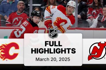 NHL Highlights | Flames vs. Devils | March 20, 2025