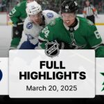 NHL Highlights | Lightning vs. Stars - March 20, 2025