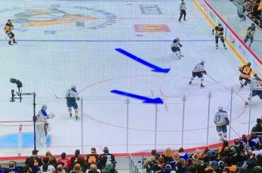 Penguins D #20 Connor Timmins  X’s & O’s goal breakdown.