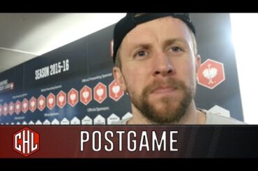 Ivan Huml of Karpat Oulu after a semi-final game against Lukko Rauma