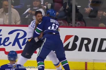 Robert Bortuzzo vs Derek Dorsett Oct 16, 2015