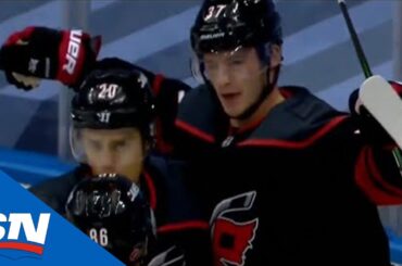 Andrei Svechnikov Beats Henrik Lundqvist Short-Side For Early Hurricanes Lead