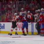 Wayne Simmonds vs Ryan White Oct 5, 2013