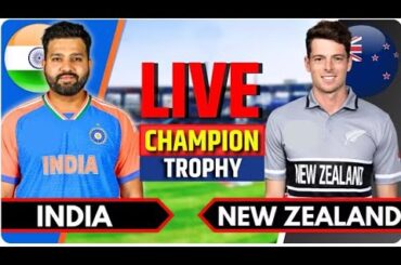 🔴India vs New Zealand, Match 12 | Live Cricket Match Today | IND vs NZ | Champions Trophy, IND Bat