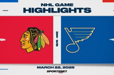 NHL Highlights | Blackhawks vs. Blues - March 22, 2025