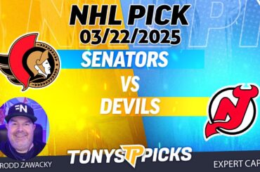 Ottawa Senators vs New Jersey Devils 3/22/25 NHL Pick Prediction