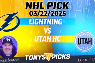 Tampa Bay Lightning vs Utah Hockey Club 3/22/25 NHL Pick Prediction