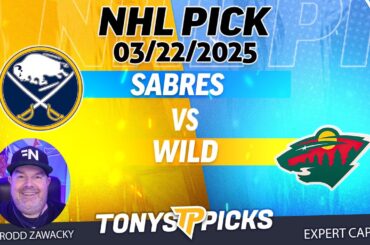 Buffalo Sabres vs Minnesota Wild 3/22/25 NHL Pick Prediction