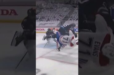 Scheifele monster hit👀 flashback on Jake Evans #shorts #nhl #hockey #nhlshorts