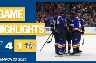 Game Highlights: Blues 4, Predators 1