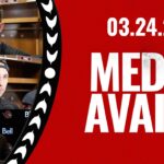 Dylan Cozens, David Perron, Travis Green Media - March 24