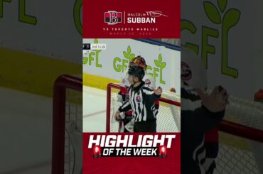 Highlight of the Week: Malcolm Subban shuts the door with a jaw-dropping save against the Marlies! 🛑