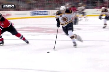 Adam Larsson makes a beautiful pokecheck vs Bruins Soderberg