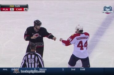 Erik Gudbranson vs Brett Bellemore Feb 7, 2014