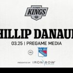 Forward Phillip Danault | 03.25.25 LA Kings Face the New York Rangers | Pregame Media