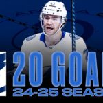 Brayden Point's FIRST 20 GOALS of 24/25 NHL Season