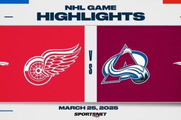 NHL Highlights | Red Wings vs. Avalanche - March 26, 2025