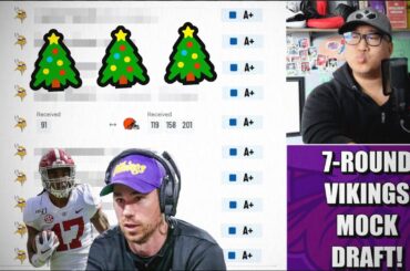 7-Round Vikings Mock Draft: Getting Klint Kubiak Some Toys Like It's Christmas 🎄🎄🎄