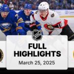 NHL Highlights | Senators vs. Sabres - March 25, 2025