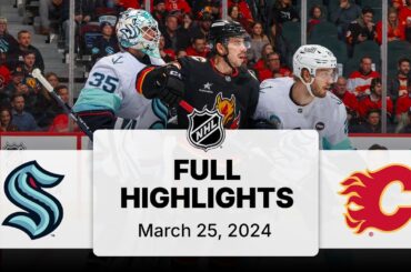 NHL Highlights | Kraken vs. Flames | March 25, 2025