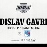Defenseman Vladislav Gavrikov | 03.25.25 LA Kings Face the New York Rangers | Pregame Media