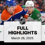 NHL Highlights | Stars vs. Oilers | March 26, 2025