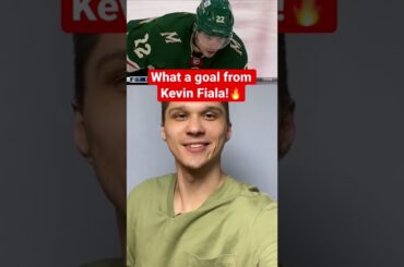 Incredible Goal by Kevin Fiala for Minnesota Wild! NHL 2022 highlights! #shorts #hockey