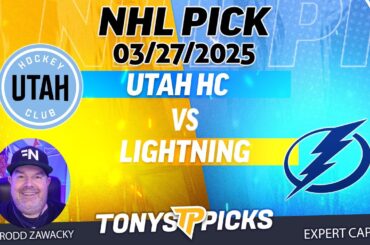 Utah Hockey Club vs Tampa Bay Lightning 3/27/25 NHL Pick Prediction
