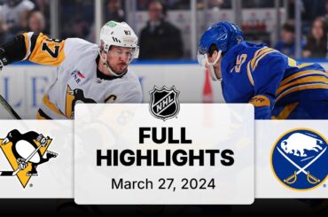 NHL Highlights | Penguins vs. Sabres | March 27, 2025