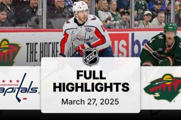 NHL Highlights | Capitals vs. Wild - March 27, 2025