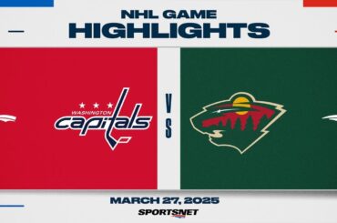 NHL Highlights | Capitals vs. Wild - March 27, 2025