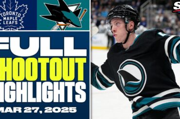 Toronto Maple Leafs at San Jose Sharks | FULL Shootout Highlights - March 27, 2025