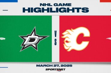 NHL Highlights | Stars vs. Flames - March 27, 2025