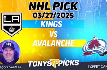 LA Kings vs Colorado Avalanche 3/27/25 NHL Pick Prediction
