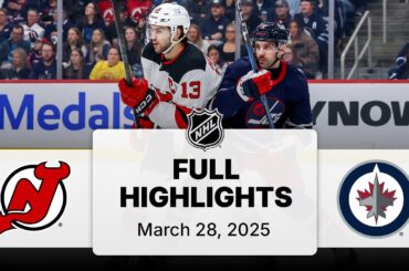 NHL Highlights | Devils vs. Jets | March 28, 2025