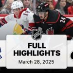 NHL Highlights | Canadiens vs. Hurricanes | March 28, 2025