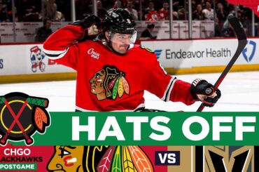 Ryan Donato hat trick, Chicago Blackhawks lose to Golden Knights | CHGO Blackhawks POSTGAME Podcast