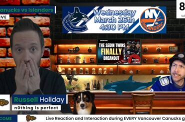 Say it ain't Bo | Canucks vs Islanders | Live Reaction and interaction