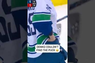 Thatcher Demko Lost The Puck In His Pants 😂