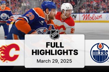 NHL Highlights | Flames vs. Oilers | March 29, 2025