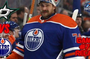 Stuart Skinner leaves with Injury; Edmonton Oilers fall 4-3 Vs the Dallas Stars.