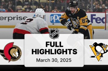 NHL Highlights | Senators vs. Penguins - March 30, 2025